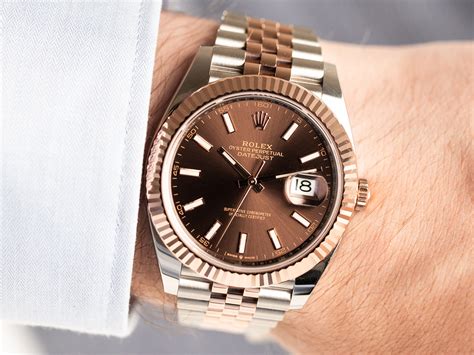 brown rolex datejust